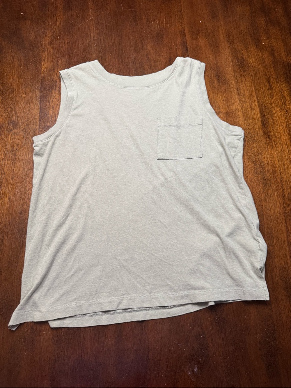 Madewell Minimalist Sleeveless Pocket Tank in Green